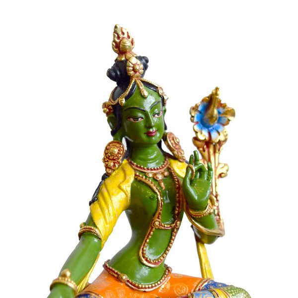 green tara statue copper