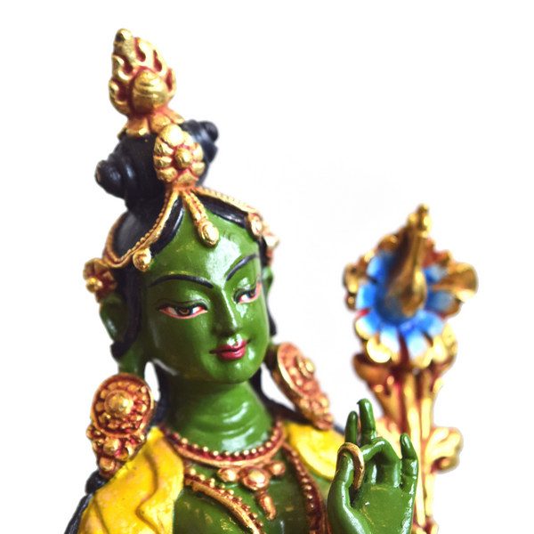 Green Tara statue copper