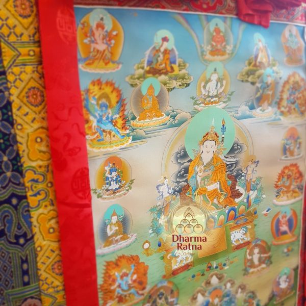 trinle nyingpo thukdrub barche kunsel refuge tree chokling tersar guru rinpoche padmasambhava 12 manifestations thanka